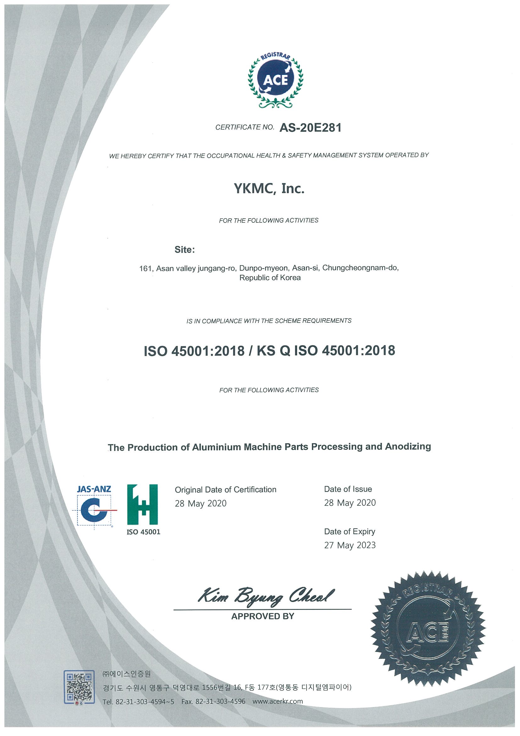 ISO45001 Health and Safety Management
